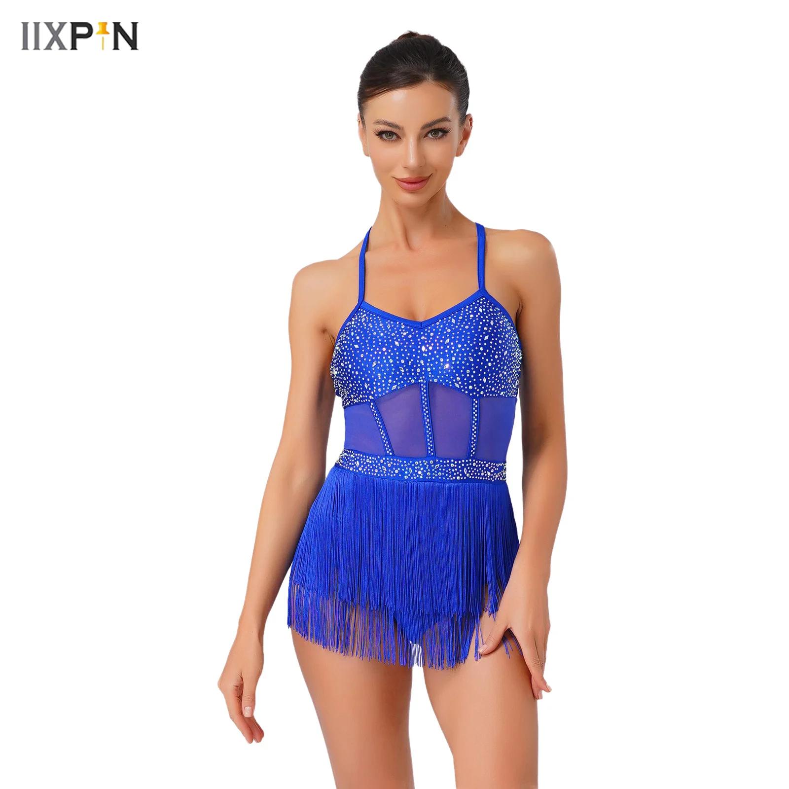 Rhinestone Banding Trim - Womens Strass Latin Tango Dans Turnpakje