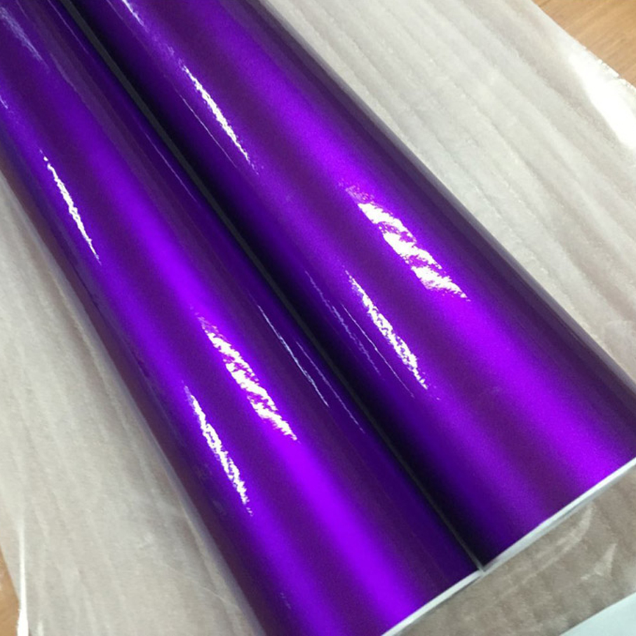 Glitter Vinyl Roll - Premium glanzend metaal snoep paars vinyl