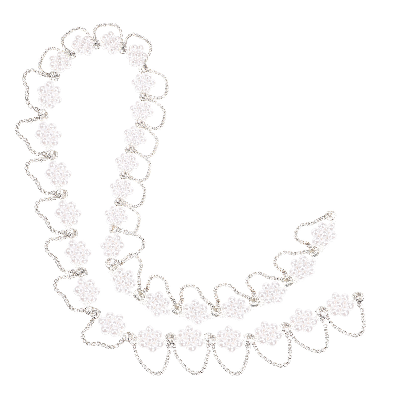 Craft Embellishments - Premium strass-parelkettingbies voor DIY-kleding, haarband, jurk,