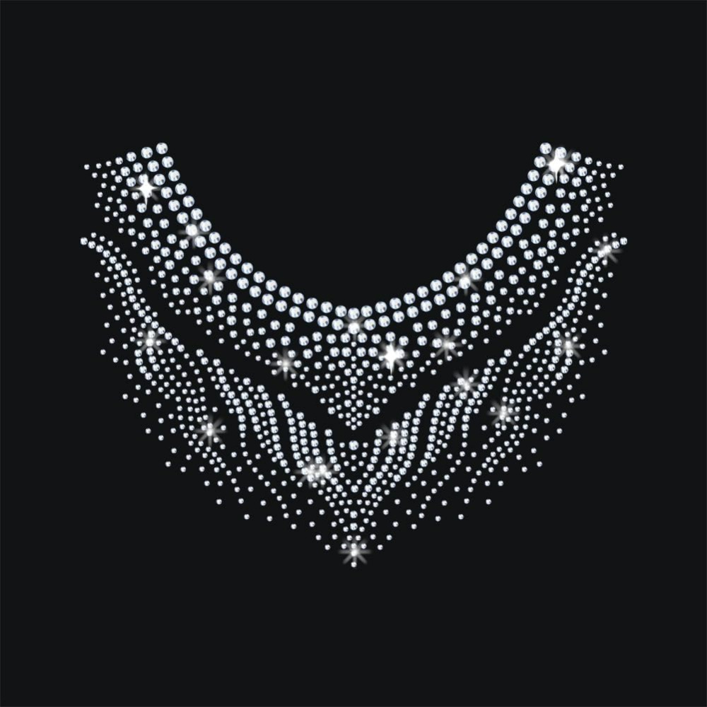 Hotfix Rhinestone Sheet - Gympak patroon opstrijkbare strass overdracht 11,7x8,3