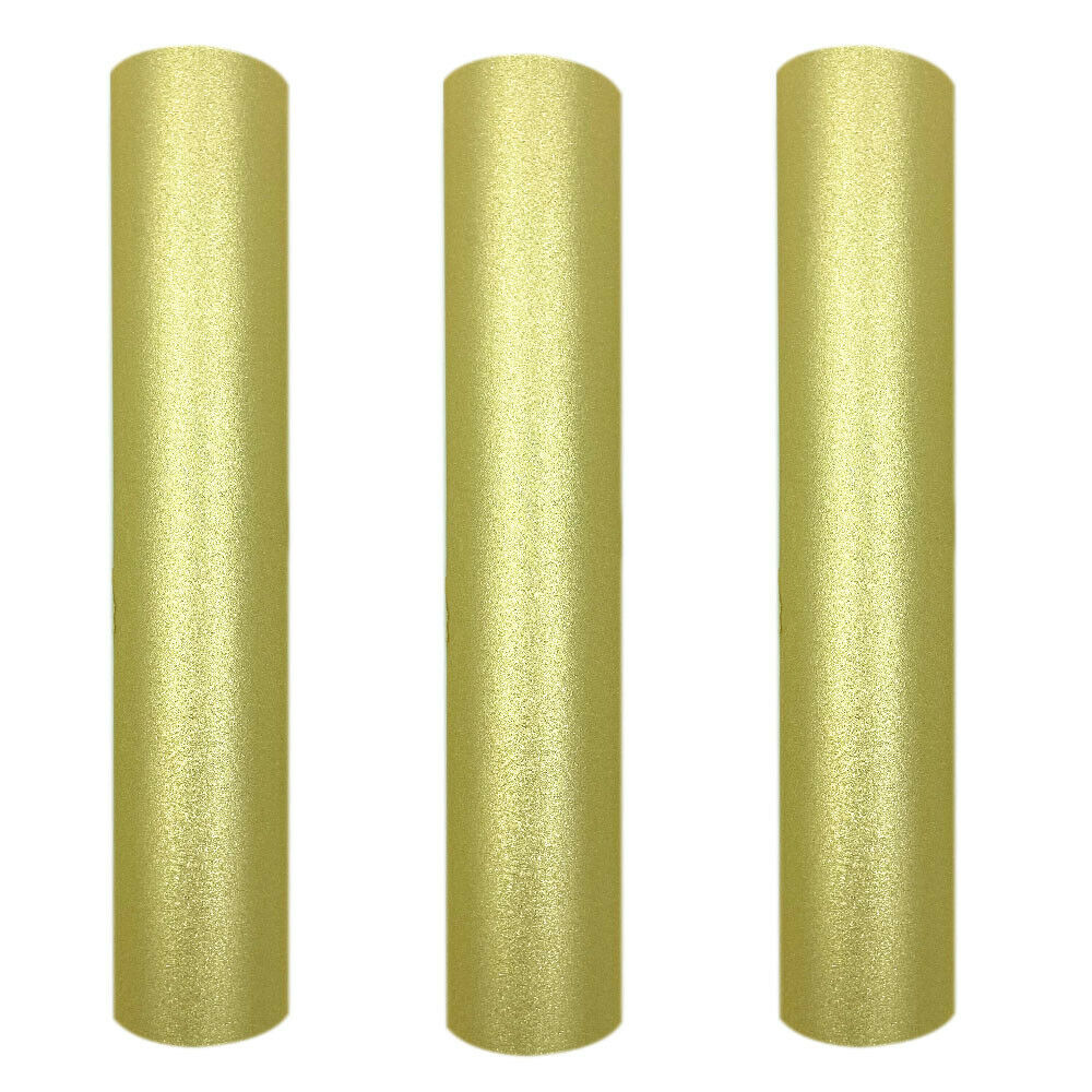 Glitter Vinyl Roll - Goudkleurige Glitter Zelfklevende Craft Vinyl Rol