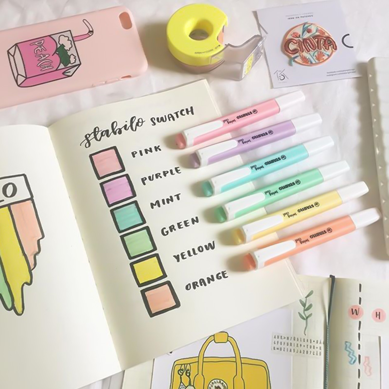 6 Pcs Stabilo Markeerstift 275 - Stabilo Marker Boss recensie en prijs