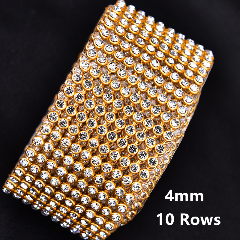 4mm 2/5/10 Rijen Kristalhelder - Hotfix Rhinestone Sheet recensie en prijs