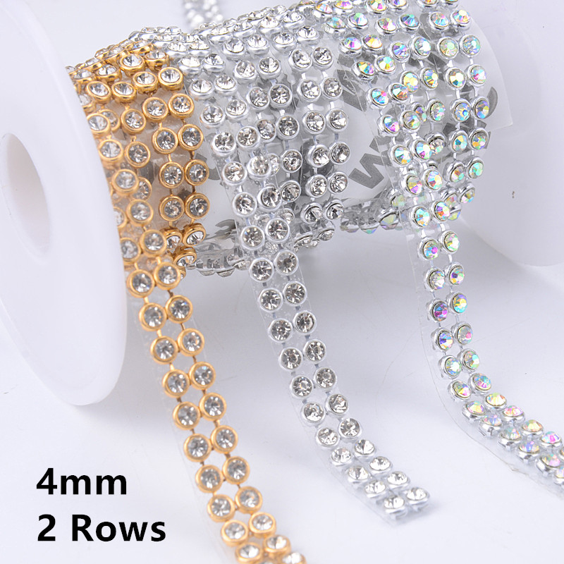 4mm 2/5/10 Rijen Kristalhelder - Hotfix Rhinestone Sheet recensie en prijs