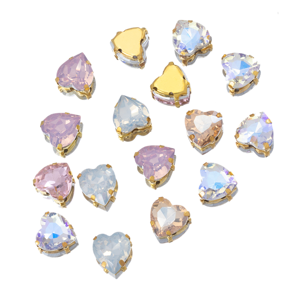 20 stuks hart opnaaibare krale - Sew On Rhinestone recensie en prijs