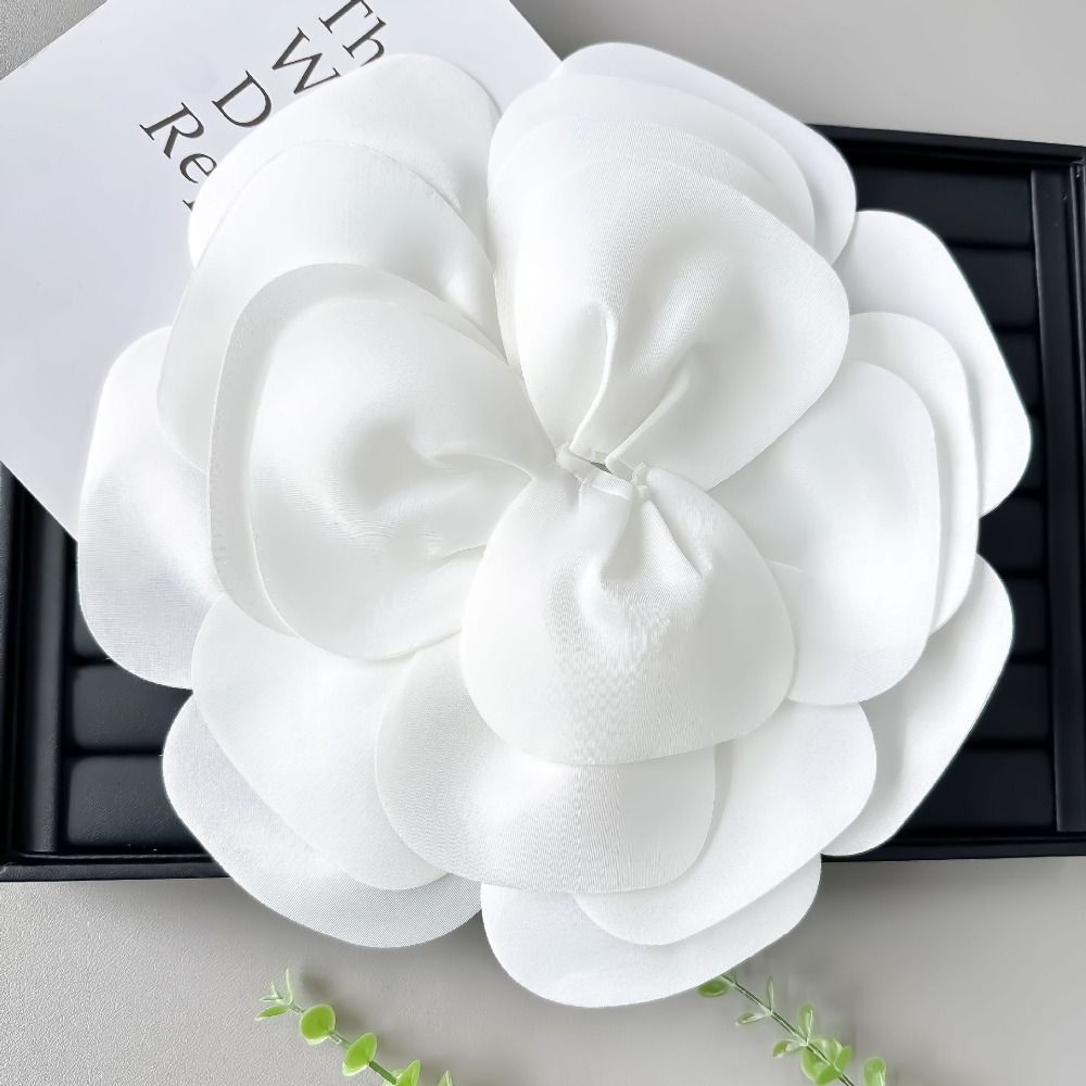 Grote satijnen bloemenapplicat - Applique Patch Flower recensie en prijs