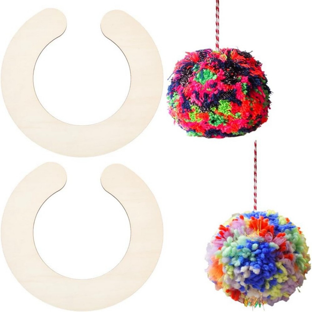 2-delige houten Pom Pom Maker  - Pom Pom Maker Tool recensie en prijs