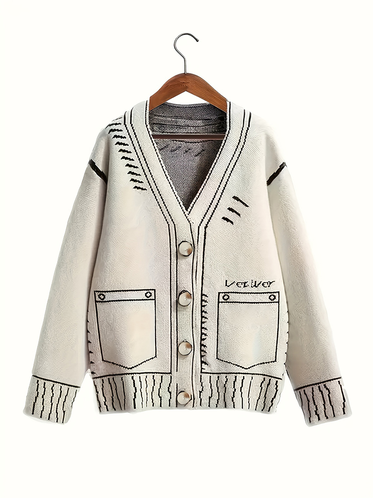 Plus Size Dames Vest Met Knope - Embellish Knit recensie en prijs