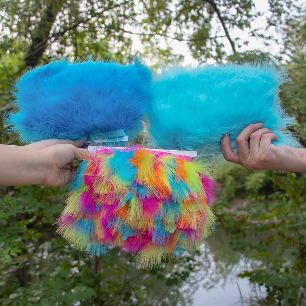 1 meter/lot kalkoen marabouver - Feather Trim Marabou recensie en prijs