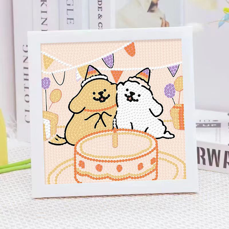 Cartoon Line Puppy Crystal Dia - Embroidery Embellishments recensie en prijs