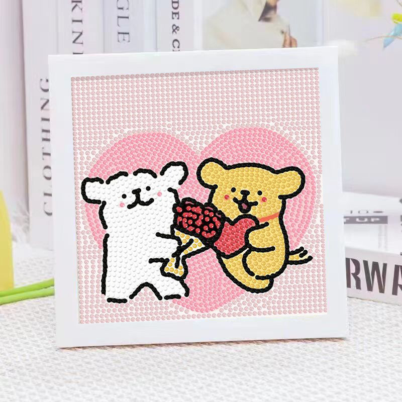 Cartoon Line Puppy Crystal Dia - Embroidery Embellishments recensie en prijs