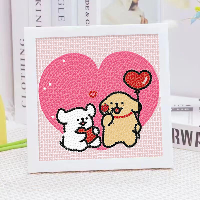 Cartoon Line Puppy Crystal Dia - Embroidery Embellishments recensie en prijs