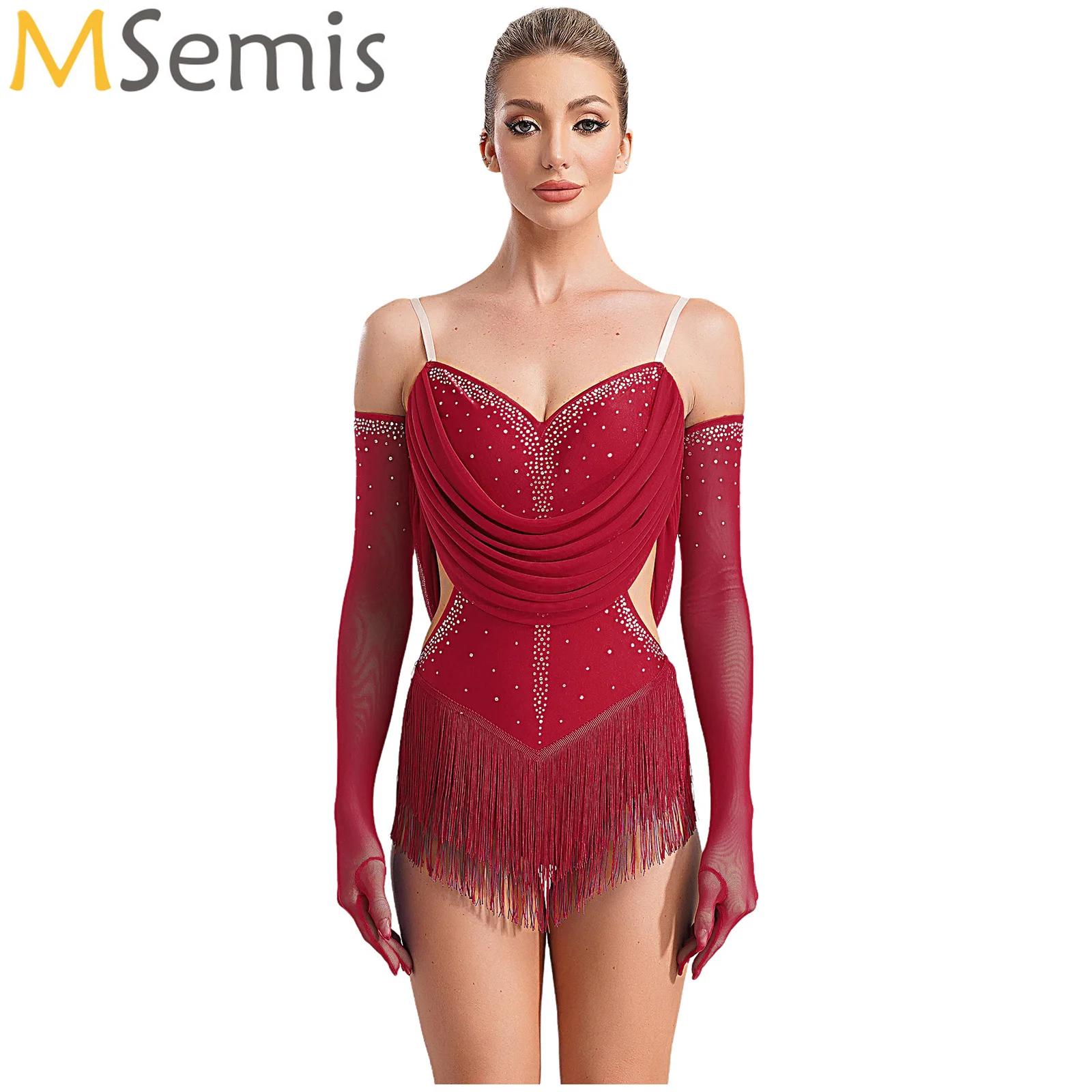 Vrouwen Ruches Mesh Kwastje La - Rhinestone Banding Trim recensie en prijs