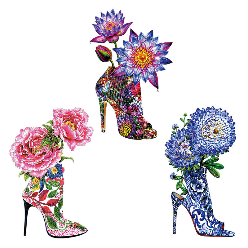 Hoge Hakken Bloemen Ijzer Op P - Applique Patch Flower recensie en prijs